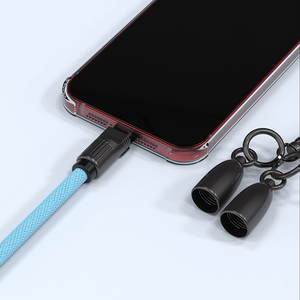 2024 Sản Phẩm Mới 5A 100W Nhanh Phí USB C Bện Dây Cáp Dữ Liệu & Dây Buộc 2in1 Nhanh Chóng Sạc Cáp - Product Image 2