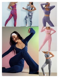 Venta de liquidación-2025 Ropa de mujer de segunda mano-Ropa de Yoga de moda sexy Estilos mixtos-en stock para venta al por mayor - Product Image 4