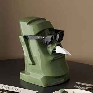 Modern Eco-friendly Plastic <b>Tissue</b> <b>Paper</b> Box Multi-functional Home Decoration Item Glasses Head-mounted - Product Image 2