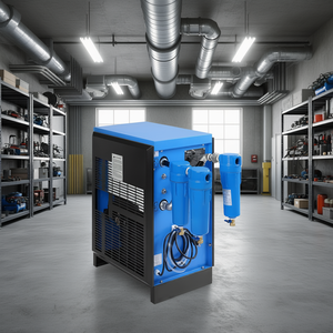 Sécheur d'air réfrigéré industriel Vevor 125 CFM 480V avec compresseur à vis et drainage automatique - Product Image 2