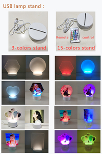 Đèn Led 3D <span class=keywords><strong>Acrylic</strong></span> Thăng Hoa Trong Suốt Thay Đổi <span class=keywords><strong>3</strong></span> Màu Cá Tính Đèn Khung Ảnh - Product Image 6