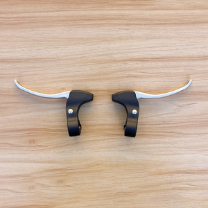 Ensemble de guidon de vélo de montagne avec leviers de frein, mécanique plat, antidérapant, noir, bleu ciel, pailleté, pour vélos de montagne - Product Image 5