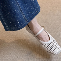 DB Handmade Best-seller Chaussures Tissées Pour Femme Chaussures plates Mary Jane tissées pour femmes