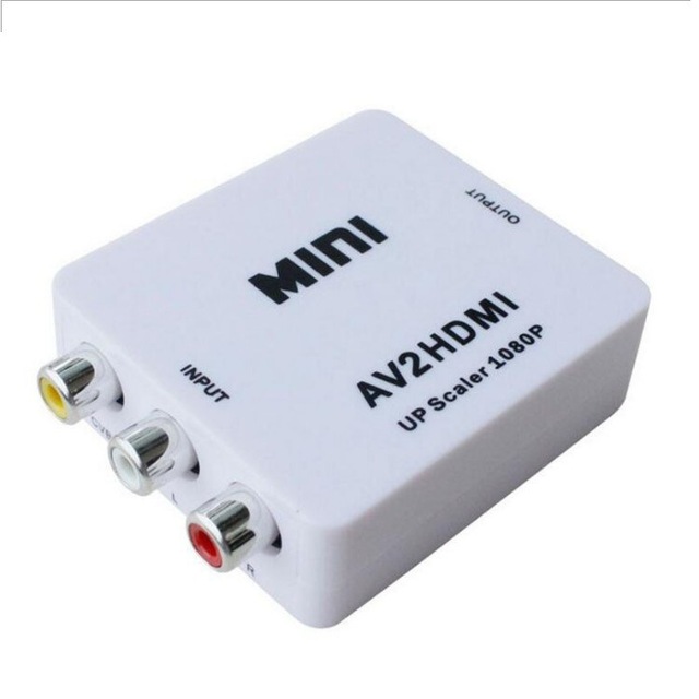 Factory Price Mini AV to HDMI Converter Box for Analog Composite RCA Input to HDMI Converter Adapter Scaler to 720P 1080P