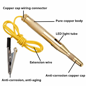 Đèn Kiểm Tra Mạch Đèn Ô Tô Tự Động Bút Kiểm Tra Điện Áp DC 6V 12V 24V Bằng Đồng Máy Dò Đầu Dò Đèn Kiểm Tra Hệ Thống Đèn Đầu Dò Bán Chạy - Product Image 3