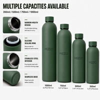 Bouteilles d'eau isothermes en acier inoxydable à double paroi de 500 ml et 750 ml, design personnalisé, avec couvercle à corde pour la salle de sport