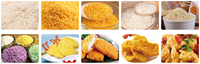 Ligne de traitement des côtelettes de pain panko, en acier inoxydable, de qualité alimentaire, avec sèche-pain pour vente, prix d'usine,
