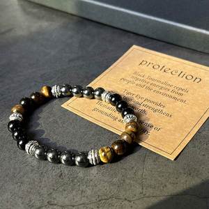 Bracelet en pierre naturelle, perles de verre colorées, énergie curative, livraison rapide dans le monde entier, suivi en temps réel - Product Image 4