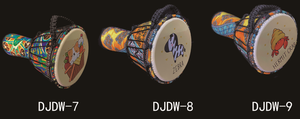 <span class=keywords><strong>Djembe</strong></span> pré-accordé - Pas besoin de le tuner - Tambour à main de 8,5 et 10 pouces avec peau de chèvre - Instrument de percussion africain traditionnel - Product Image 4