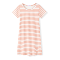 Pyjama pour bébé fille, été 2025, pyjama doux et mignon à imprimé de dessin animé, robe de nuit décontractée, vêtements de maison, manches courtes, chemises de nuit pour filles