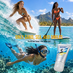 <span class=keywords><strong>Crema</strong></span> <span class=keywords><strong>Solare</strong></span> SPF70+ <span class=keywords><strong>Alta</strong></span> <span class=keywords><strong>Protezione</strong></span> UV Resistente all'Acqua <span class=keywords><strong>ad</strong></span> Assorbimento Rapido Leggera per Spiaggia e Nuoto Viso e Corpo Etichetta Privata - Product Image 5