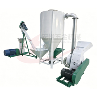 Machine à granulés d'aliments pour volailles et bétail horizontale à matrice annulaire 150 kg/h