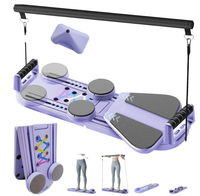 Appareil de Pilates pliable et portable avec rétracteur réglable pour entraînement complet du corps