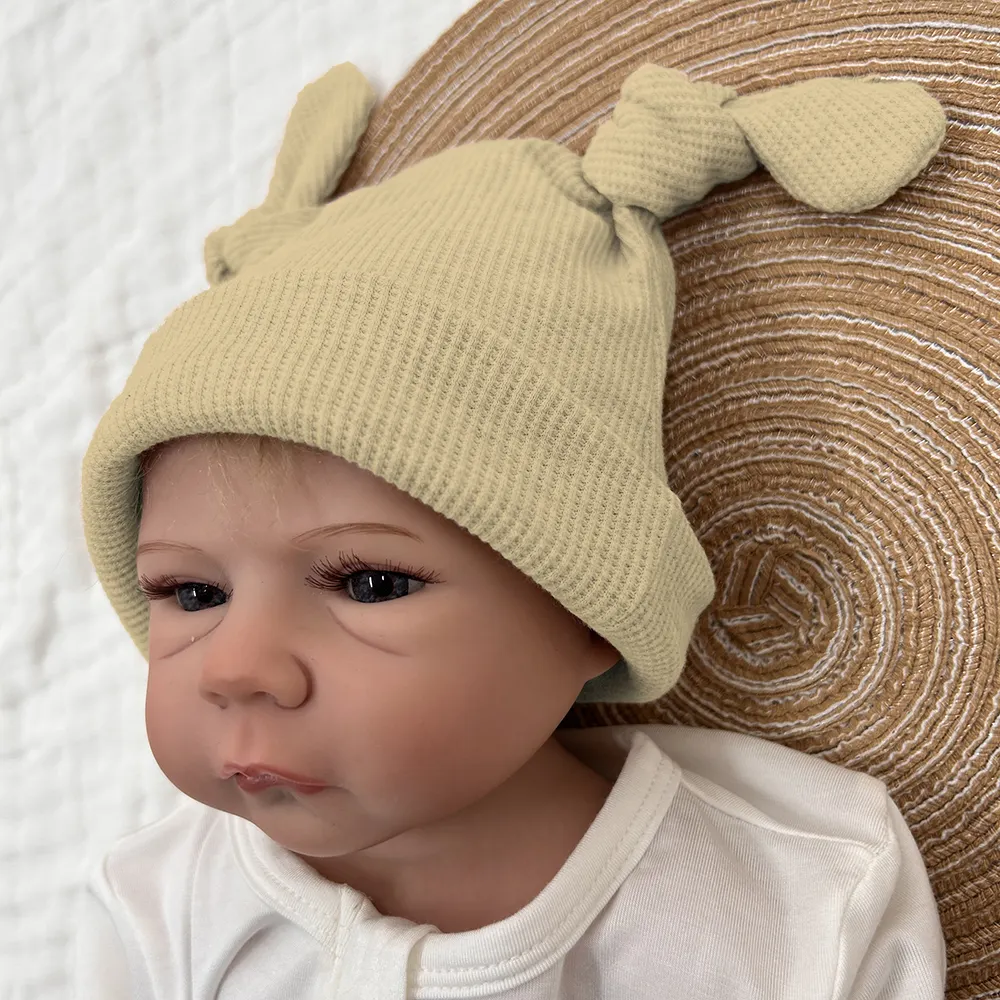 Vente en gros de petits bonnets à motifs pour nouveau-nés, petits bonnets pour filles