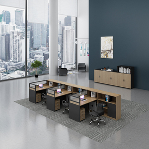 Mobília do escritório com cubículo Mesa executiva do computador Workstation e pessoal Tabela e cadeira ajustadas - Product Image 2