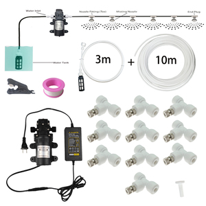 ปั๊มไดอะแฟรม Entenco 12V 60W ประสิทธิภาพสูง ชุดระบบพ่นหมอก DIY 10 เมตร เครื่องพ่นละอองน้ำ ชุดพ่นน้ำ 1 ลิตร สำหรับระบายความร้อนกลางแจ้ง - Product Image 5