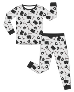 Conjunto de Dormir de Bambú Minimalista Moderno de 2 Piezas <span class=keywords><strong>para</strong></span> <span class=keywords><strong>Niñas</strong></span> Pequeñas, Diseño Chic, Ropa Orgánica Cómoda, Venta al por Mayor Directa de Fábrica - Product Image 6