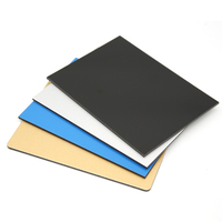 4mm 4*8 Moderne ACP Décoratif Solide Couleur Aluminium Composite Panneau Anti-Statique Intérieur Extérieur Revêtement Mural Panneau Dibond