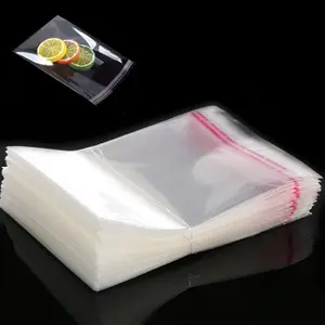 Custom Transparent Plastic Self Adhesive Bag Of Sweet Candy Cookie Chocolate Packaging Resealable Sachet Jewelry Cellophane Bag