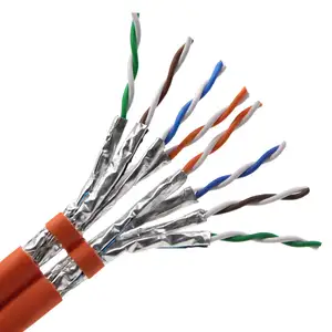 High Speed 23AWG CAT7 CAT7E ETHERNET CABLE SFTP SHIELDED LSZH 1000FT ROLL NETWORK LAN CABLE