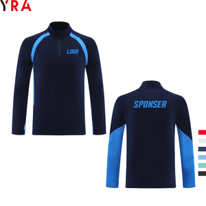 Ensemble de survêtement de football uni personnalisé pour hommes, haut d'entraînement de football à fermeture éclair 1/4, vente en gros, collection 2026 - Product Image 1