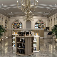 Vitrine de pharmacie, étagères de magasin médical, présentoir de médicaments, vitrine de compléments alimentaires, mobilier de pharmacie de détail