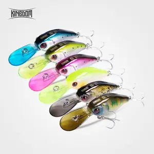 Kingdom Fishing lures Hard mini Minnow Crankbaits Small Cranks Baits sinking Lure 5cm 5g Wobblers with 3D Eyes Fishing Tackle