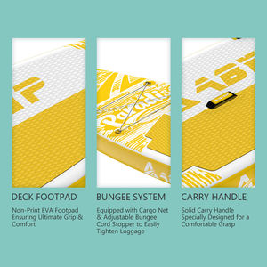 Planche de <span class=keywords><strong>paddle</strong></span> <span class=keywords><strong>gonflable</strong></span> Drop Stitch DWF 11'x33"x6" 320L en fibre de carbone, certifiée CE EN ISO, personnalisable, vente en gros - Product Image 3