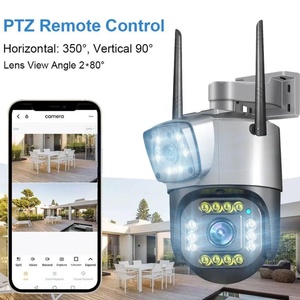 V380 Pro Dual Lens Cctv 4g Two Way Audio Color Night Vision Human Detection Wireless Network PTZ Light Bullet Camera <b>Security</b> - Product Image 3