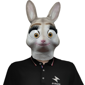 Mặt Nạ Thỏ Hoạt Hình Judy, Mặt Nạ Đầu Thỏ Cho Tiệc Halloween - Product Image 1