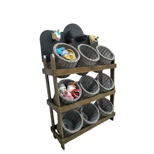 Exhibidores de Madera de 3 Niveles Personalizados para Exhibición de Juguetes, Muñecas, Tiendas de Muñecas y Tiendas de Abarrotes - Product Image 1