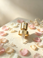 Pompe à parfum sans sertissage en aluminium de 20 mm, atomiseur facile à utiliser avec bouchon à vis doré ou argenté pour flacons de parfum