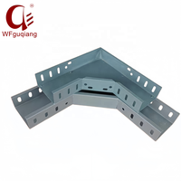 Raccord coudé horizontal industriel en acier thermolaqué pour gaine de câbles, capacité de charge 250 kg, pour câbles intérieurs et extérieurs