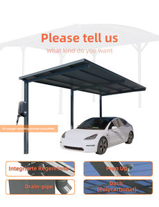 Kit Tettoia in Pannelli Sandwich di Alluminio, Copertura per Auto Resistente alle Intemperie - Product Image 4