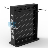 Zakol SO022 — support pour chaussettes, étagère pegboard à double face, présentoir avec crochets buccaux, DFDISPLAY