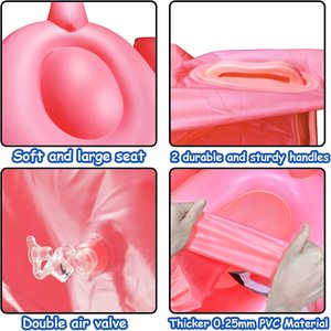 Flotador inflable de flamenco grande para fiesta, juguetes con mangos duraderos, flotadores de playa de verano, piscina hinchables, juguetes de piscina - Product Image 3