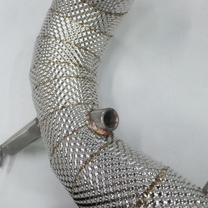 Performance Free Flow Race Front Down Pipes for VW GOLF 8R 2019-2023 Tuning Heat Shield Exhaust Downpipe - Product Image 3