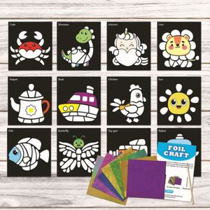 Toddler Birthday Christmas Toys <b>Creative</b> DIY Toy <b>Gifts</b> Animals Foil Arts and Crafts for Kids Ages 4-8 - Product Image 1
