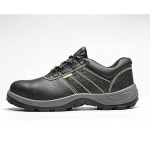 Breathable Cowhide Safety Shoes Steel <b>Toe</b> Low Top Anti Smashing Anti Puncture Work Foot Protection - Product Image 4