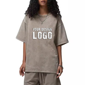 T-shirt pour homme en coton personnalisé 275G Batik Vintage Mode décontractée Manches courtes Ample Sports T-shirts surdimensionnés pour hommes - Product Image 3