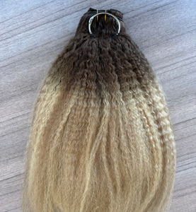 Nouvelle Tendance 2026 – Extensions de Cheveux Humains 100% Naturels, Ondulés et Raides, Effet Plume, Couleur Balayage T2-p18/60, 18 Pouces, pour Crochet - Product Image 2