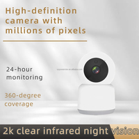 Tuya Smart 3MP WiFi PTZ Camera, 2.4G Indoor Security Camera with Two-Way Audio