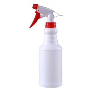 Recipiente vacío y reutilizable a prueba de fugas en aerosol de plástico de 16 Oz con gatillo para limpiar el agua Detalles automáticos o baño y cocina