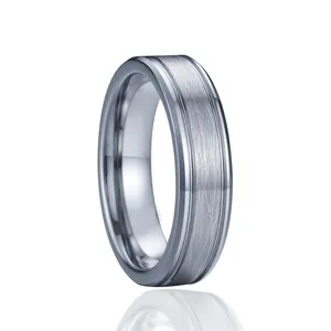 silver platinum men's tungsten carbide ring anniversary wedding bands finger rings for male men anillos joyas hombre bijoux