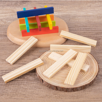 Eurolucky Jouets sensoriels intelligents en bois pour enfants Petits entraînements de bricolage pour le développement des mains et du cerveau emballés dans une boîte