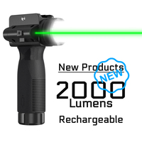 Lampe torche laser de chasse en aluminium avec point vert, grossissement 10x, 2000 lumens, étanche IPX-6