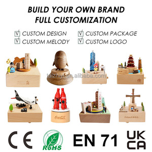 Logo personalizzato carica musicale movimento meccanico in legno per la raccolta - Product Image 4