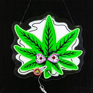 Insegna al Neon con tema aquile verde freccia aliena Pizza Fast Food Anime Donald Duck and Can Gas Design - Product Image 3