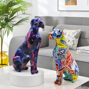 Ornamenti creativi in resina per cani graffiti dipinti per <span class=keywords><strong>l</strong></span>'artigianato e le decorazioni - Product Image 2