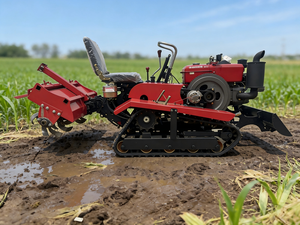 Traktor Crawler 40-HP Multifungsi untuk Pengolahan/Pembajakan/Pemanenan Peralatan Pertanian - Product Image 2